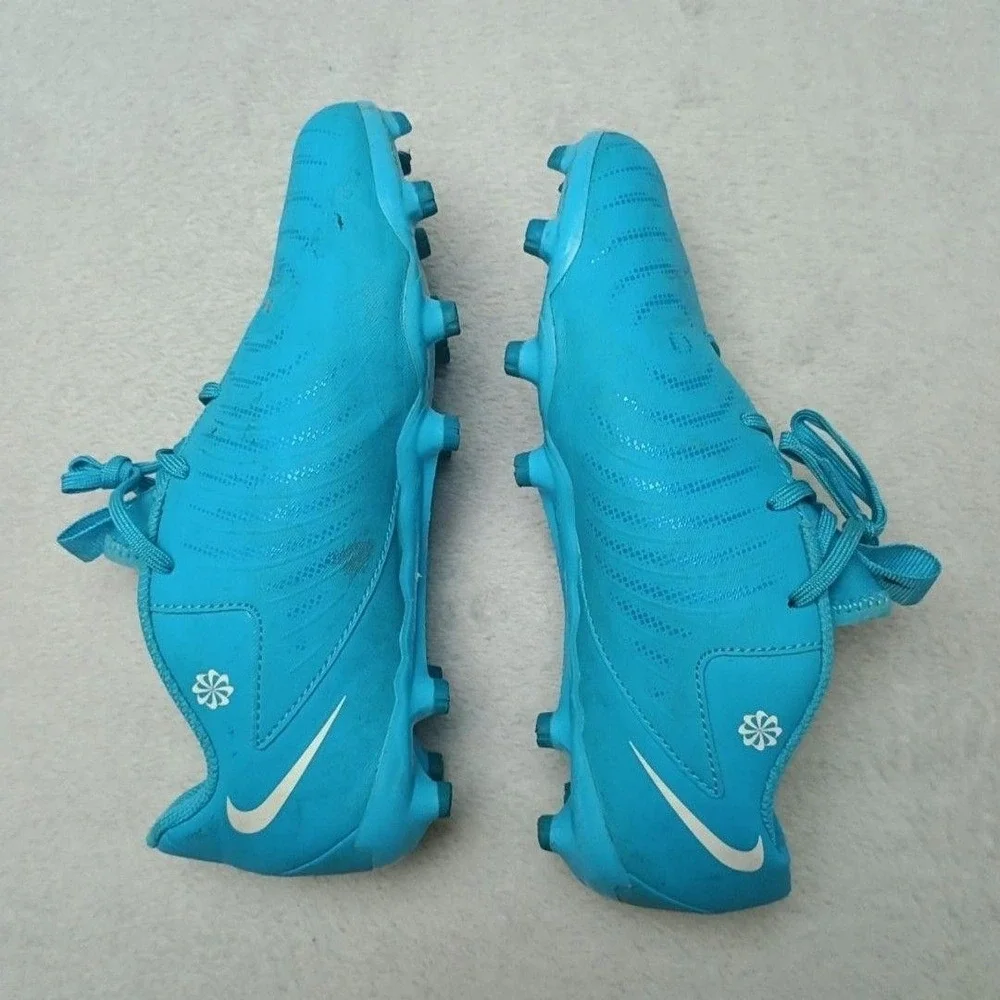 Nike Shoes Kids 3.5Y Blue Phantom VSN Soccer Cleats Low Top FD6722-400